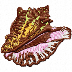 Seashell Embroidery Design 1 Seashell Embroidery Design 1